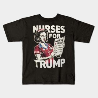 Nurses For Trump Election America Kids T-Shirt